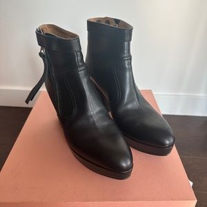 ACNE Studios Black heeled leather boot